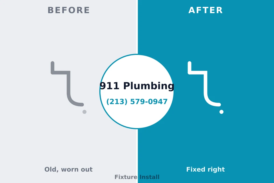 Before and after: plumbing repair Wayzata, MN
